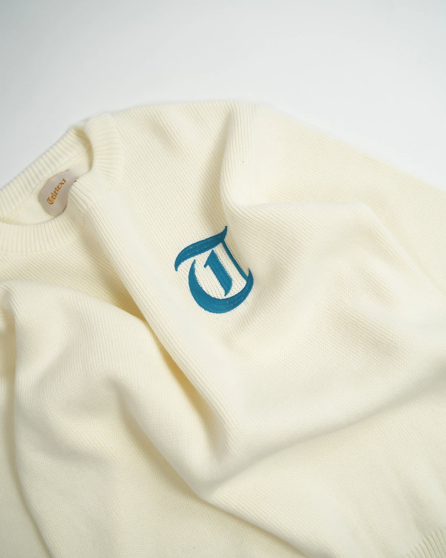 Ancient T Knit Pullover - Cream