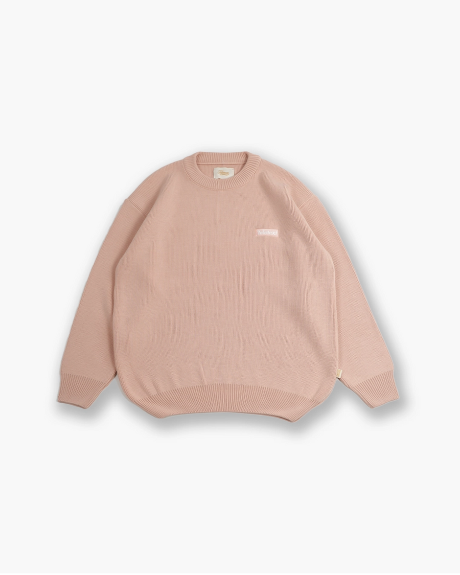 Small Logo Knit Pullover - Apricot