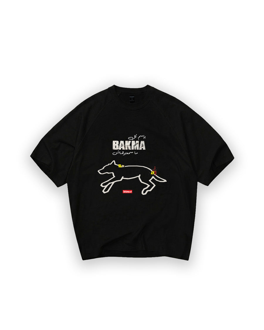 Bakma x Teletext T-shirt - Black