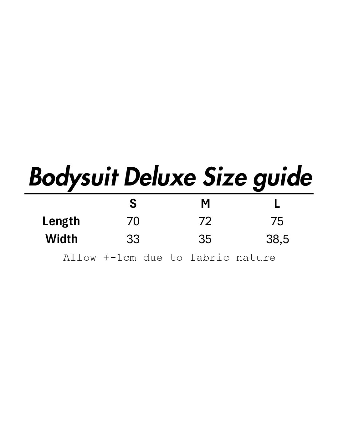 Deluxe Women's Body Suit - White
