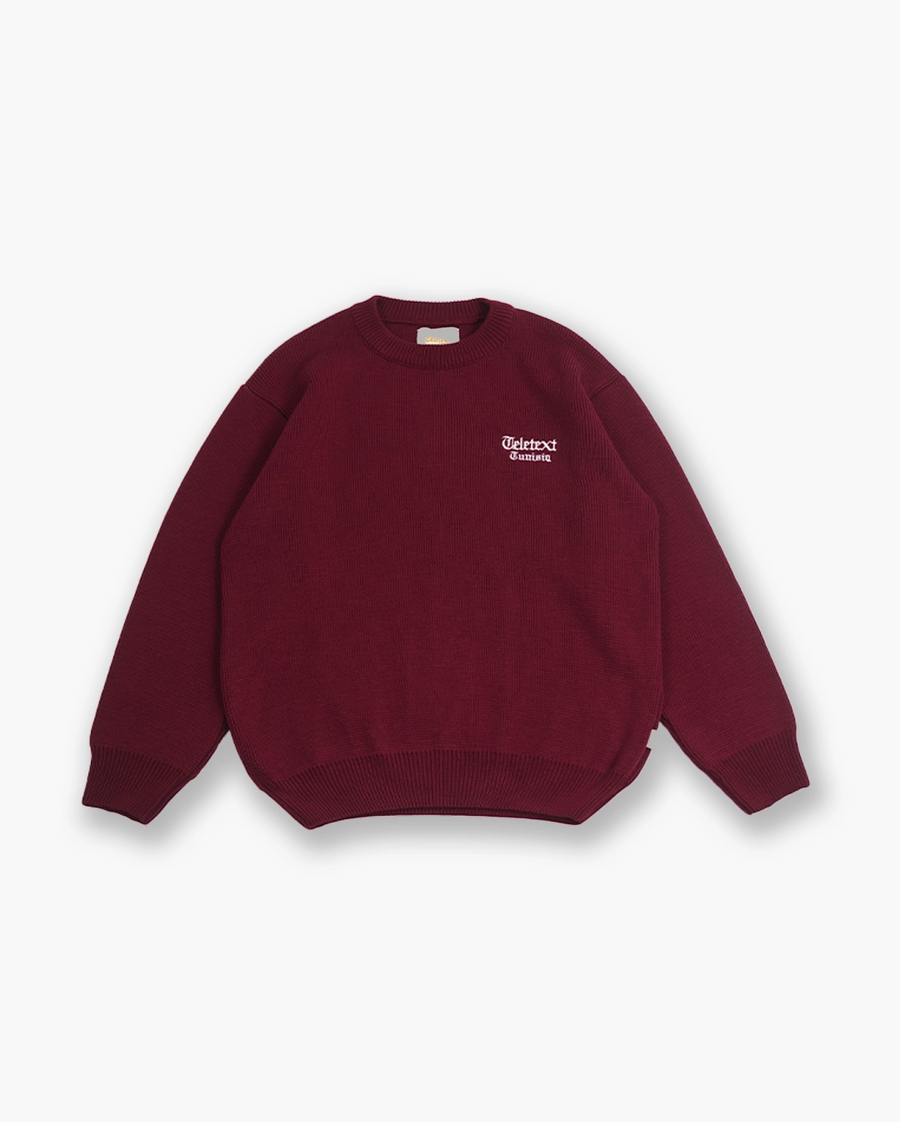 Ancient Knit Pullover - Bordeaux