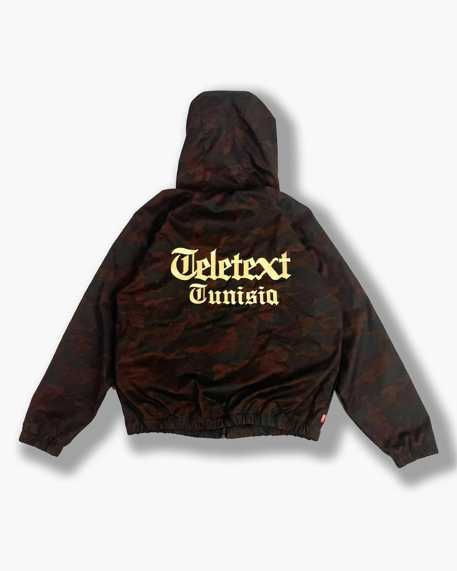 Teletext Hooded Camo Jacket