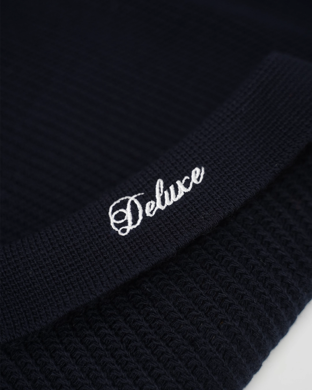 Deluxe Knitted Polo - Marine