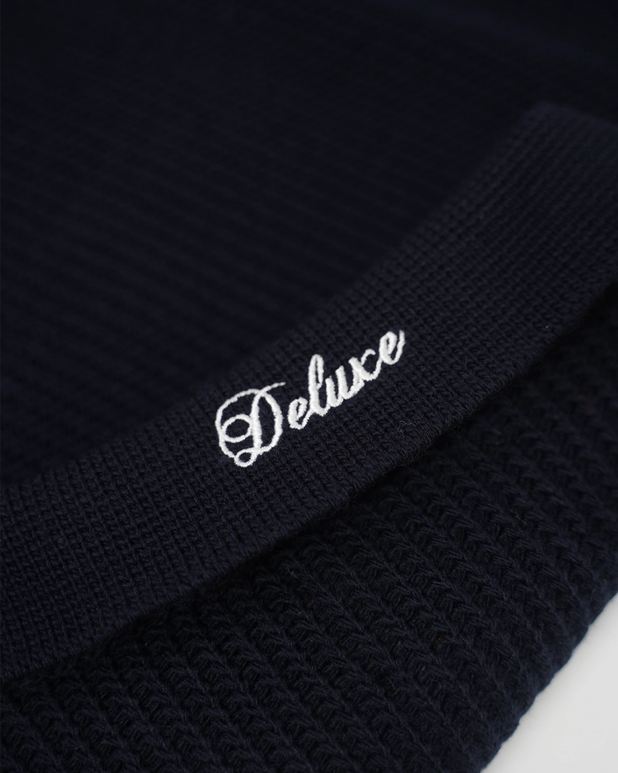 Deluxe Knitted Polo - Marine