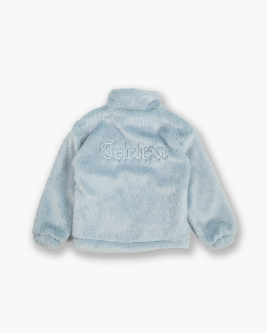 Faux-Fur Jacket - Light Blue