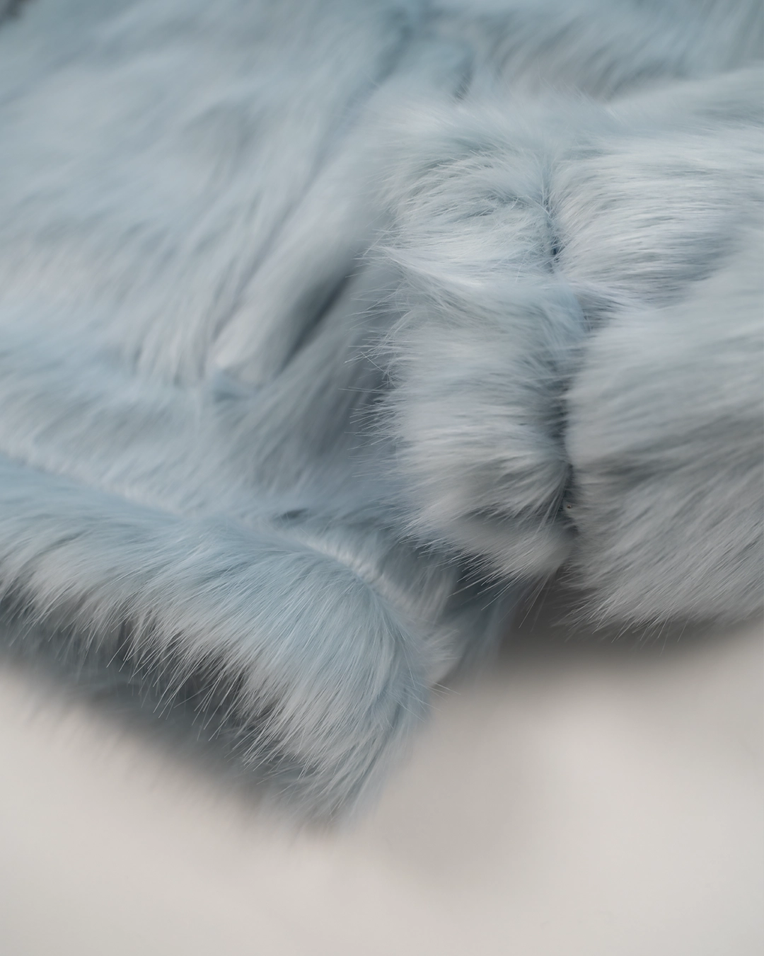 Faux-Fur Jacket - Light Blue