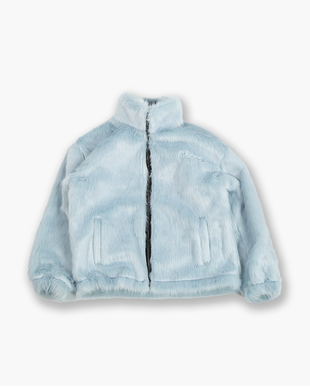 Faux-Fur Jacket - Light Blue