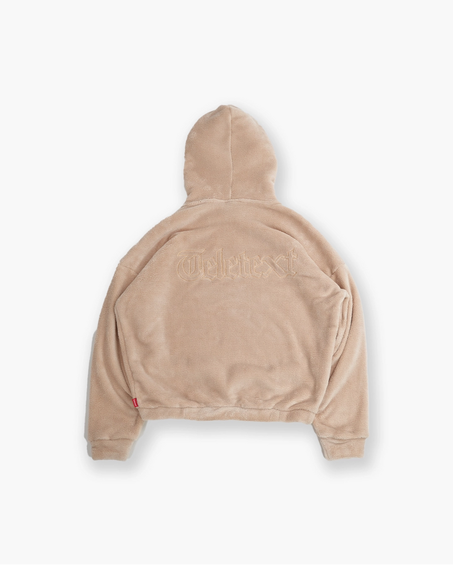 Fleece Hoodie - Soft Nude