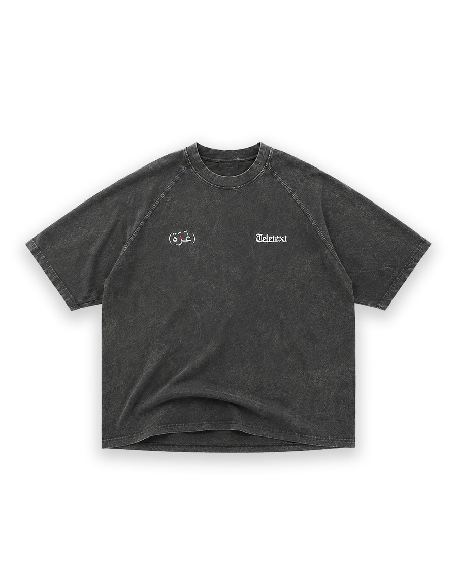 Gaza T-Shirt – Acid Grey