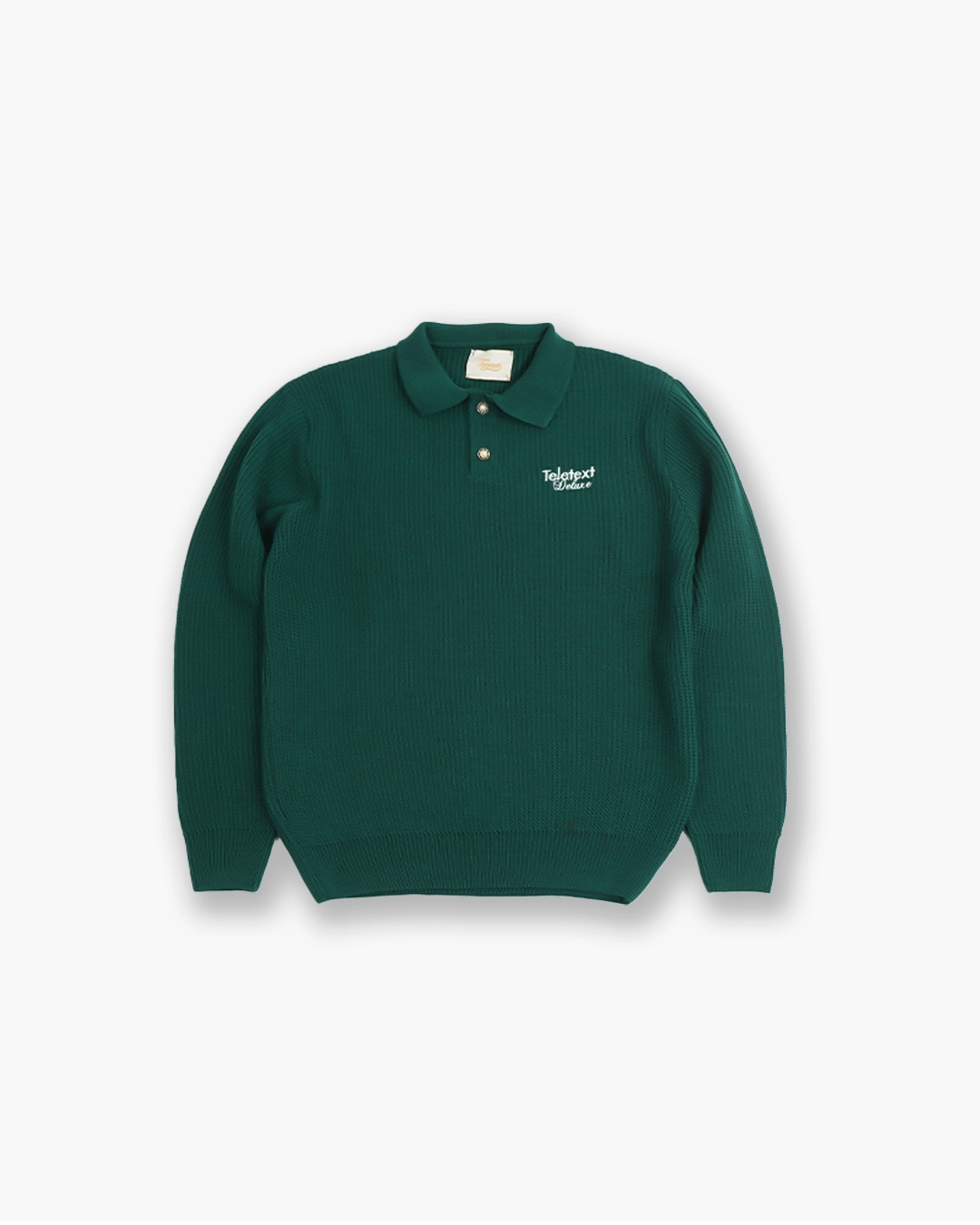 Deluxe Knitted Polo - Green