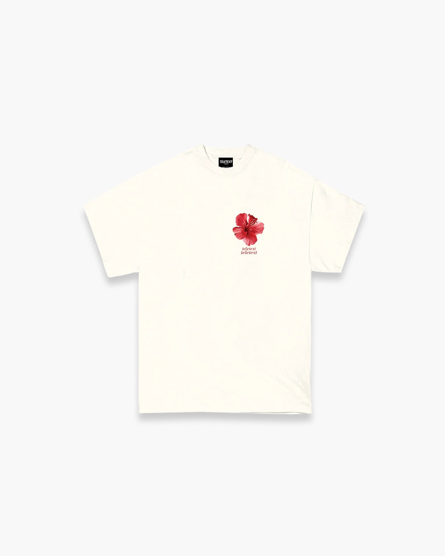 Hibiscus T-Shirt  - Cream