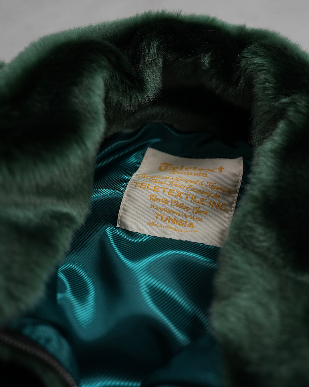 Faux-Fur Jacket - Green