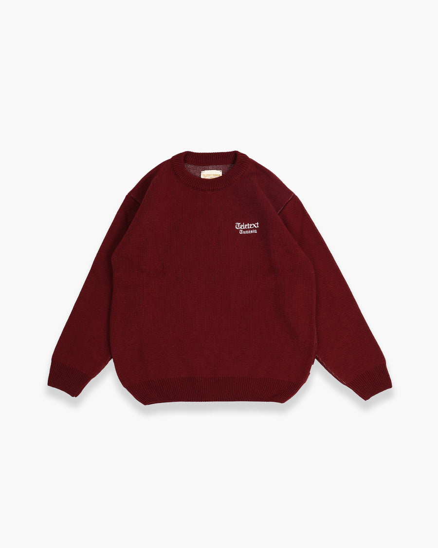 TELETEXT Knit Pullover - Bordeaux