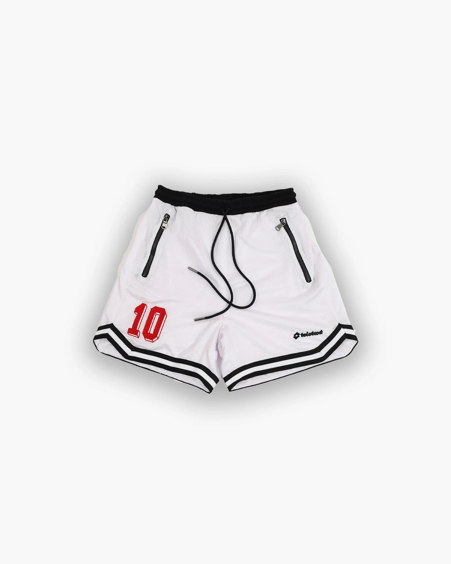 Basketball Mesh Shorts Retro - White