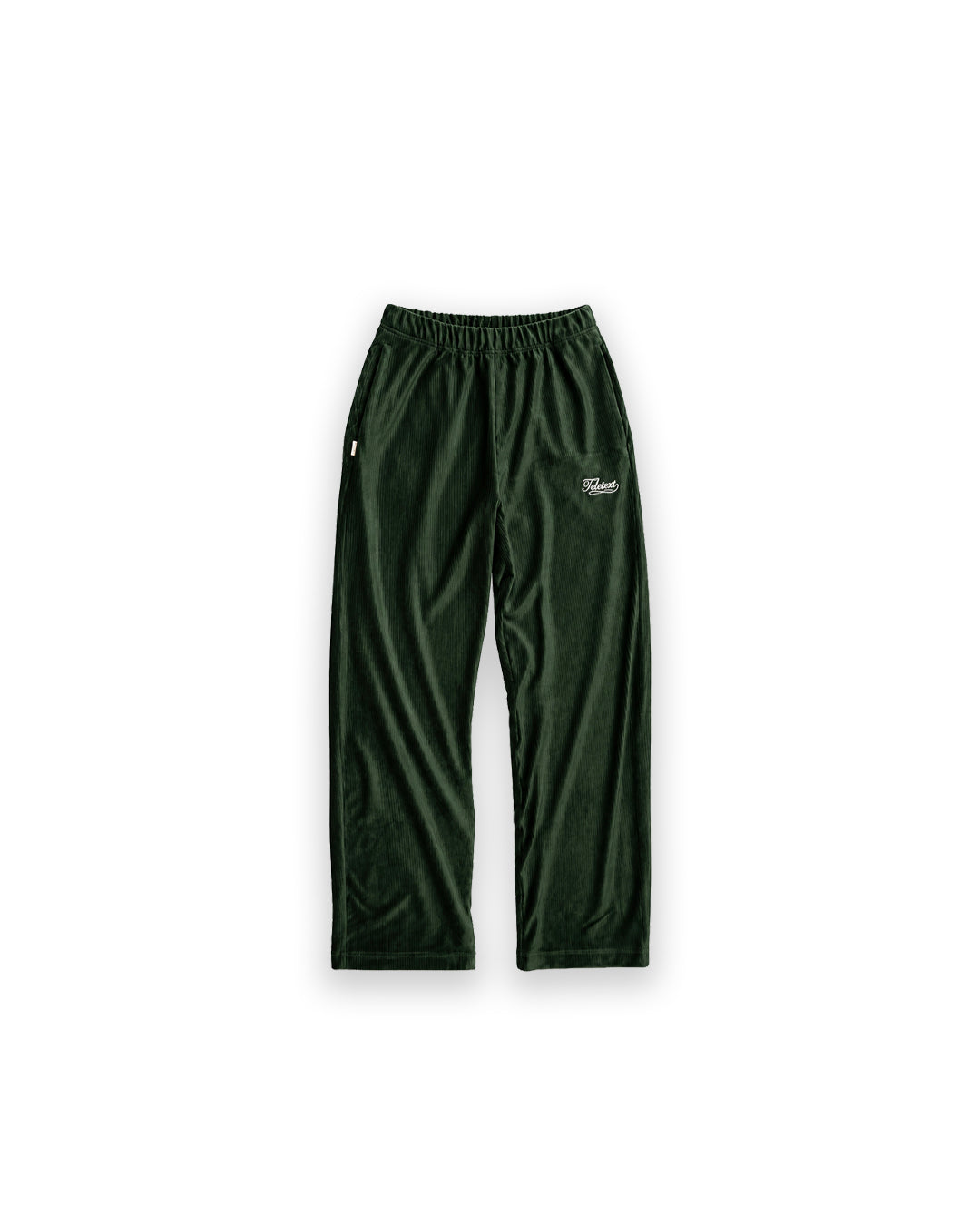 PLS Velour Pants - Forest Green
