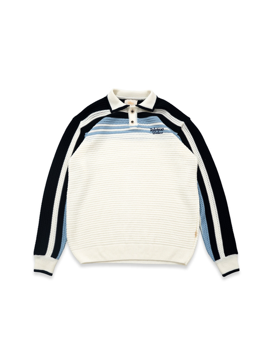 Deluxe Knitted Polo - Seaside