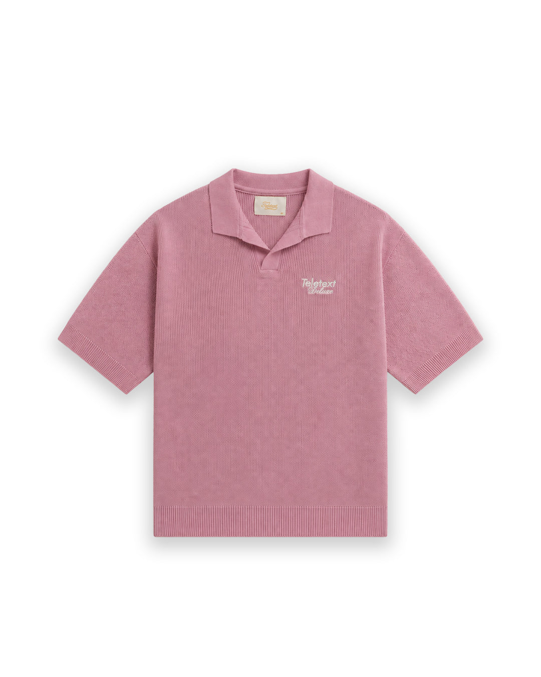Deluxe Knit Summer Polo - Rosewood