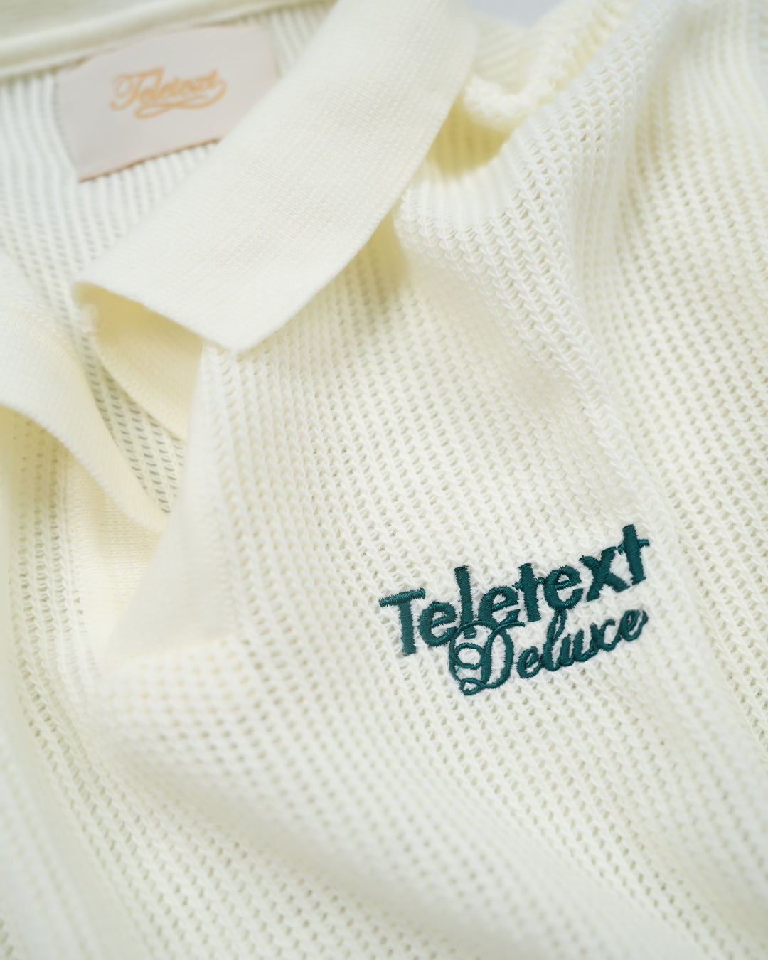 Deluxe Knit Summer Polo - Cream
