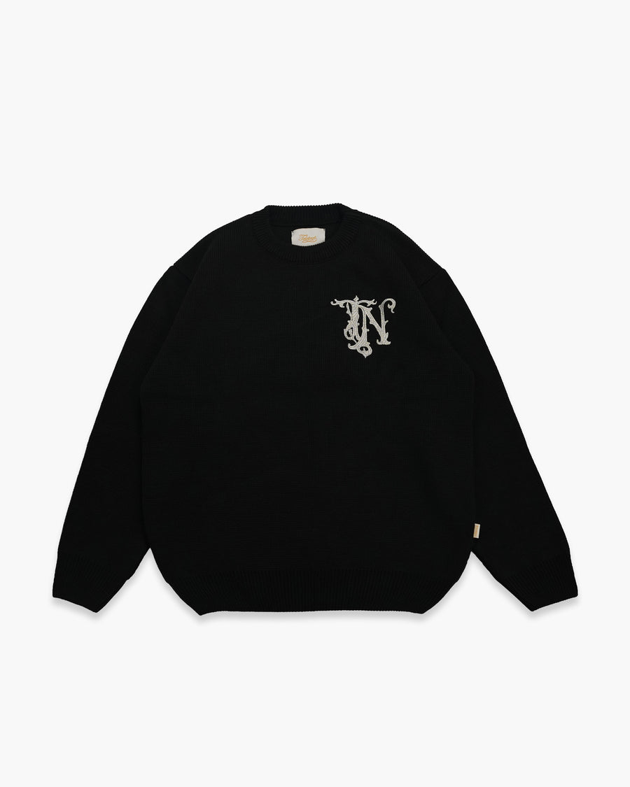 TN Roots Knit Pullover - Black Silver