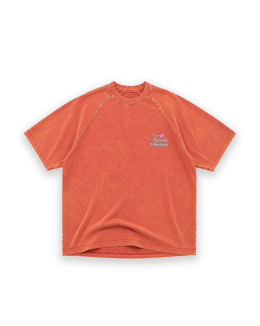 To The World T-Shirt – Vintage Orange