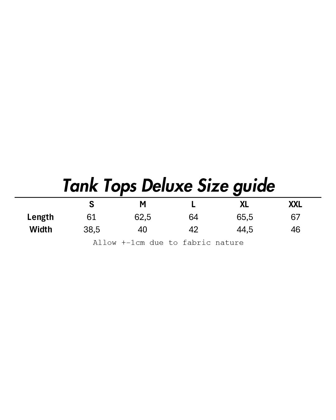 Deluxe Tank Tops - White