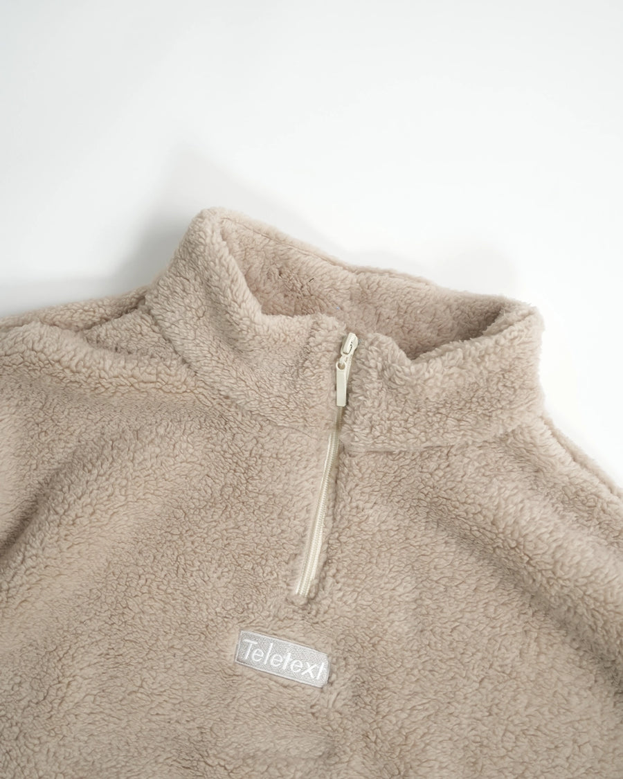 Fleece Quarter Zip - Desert Beige