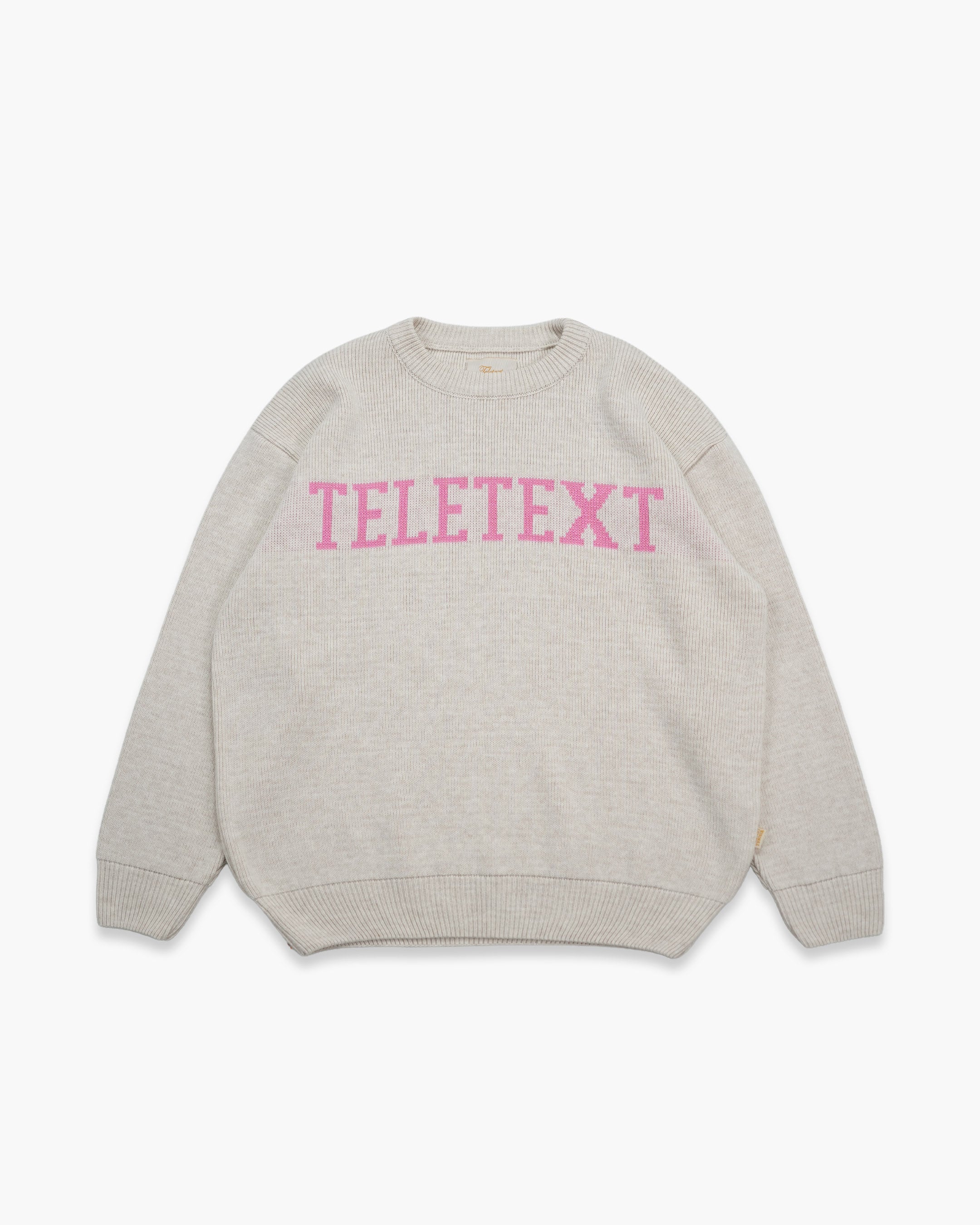 University Knit Pullover - Pink Mottled