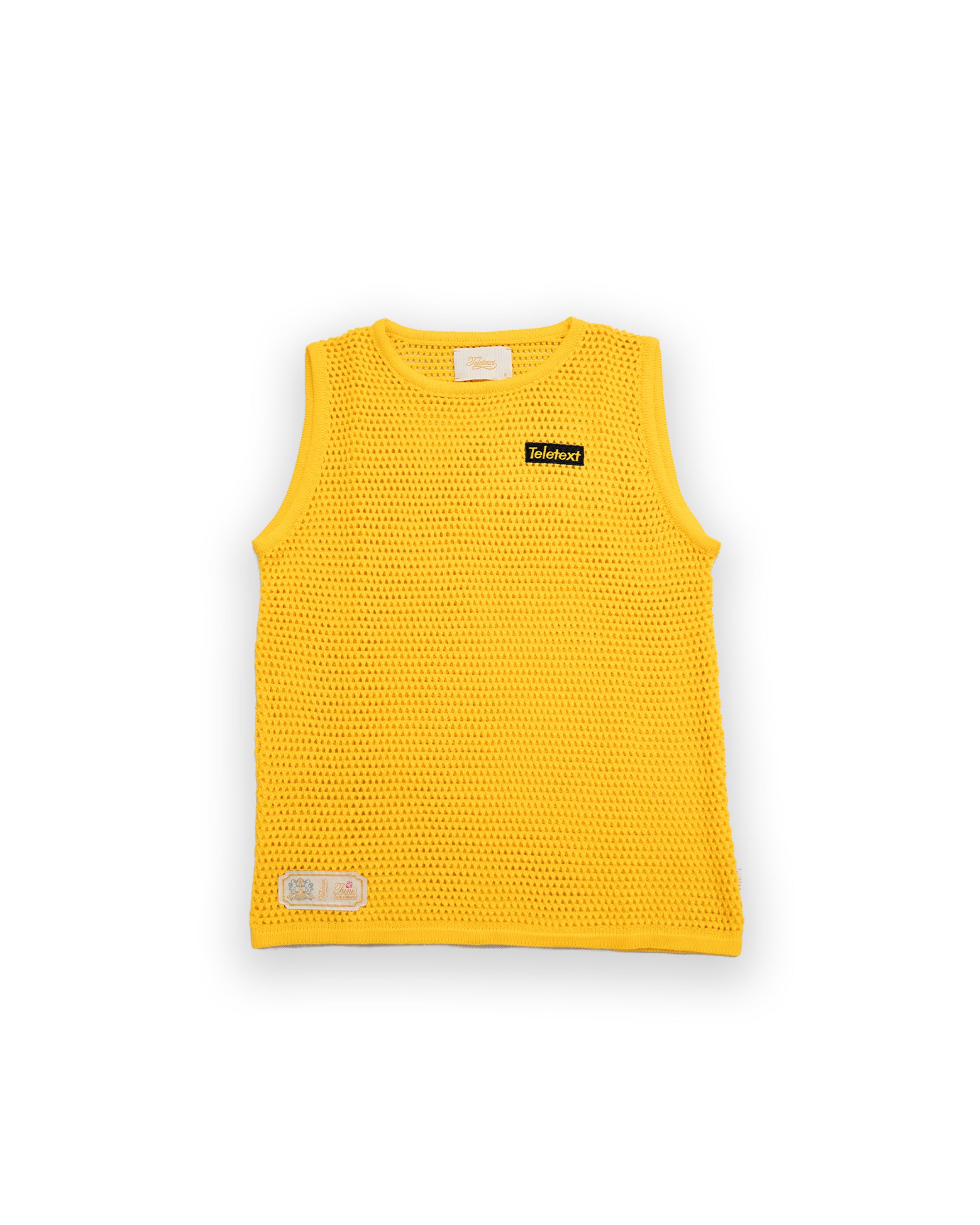 Knitted Tank Tops - Yellow