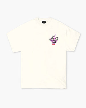 TELETEXT ATTC FLOWERS / PURPLE - Off White - TELETEXT