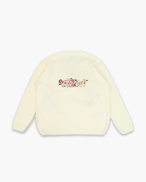 TELETEXT Deluxe Knitted Cardigan - Off White - TELETEXT