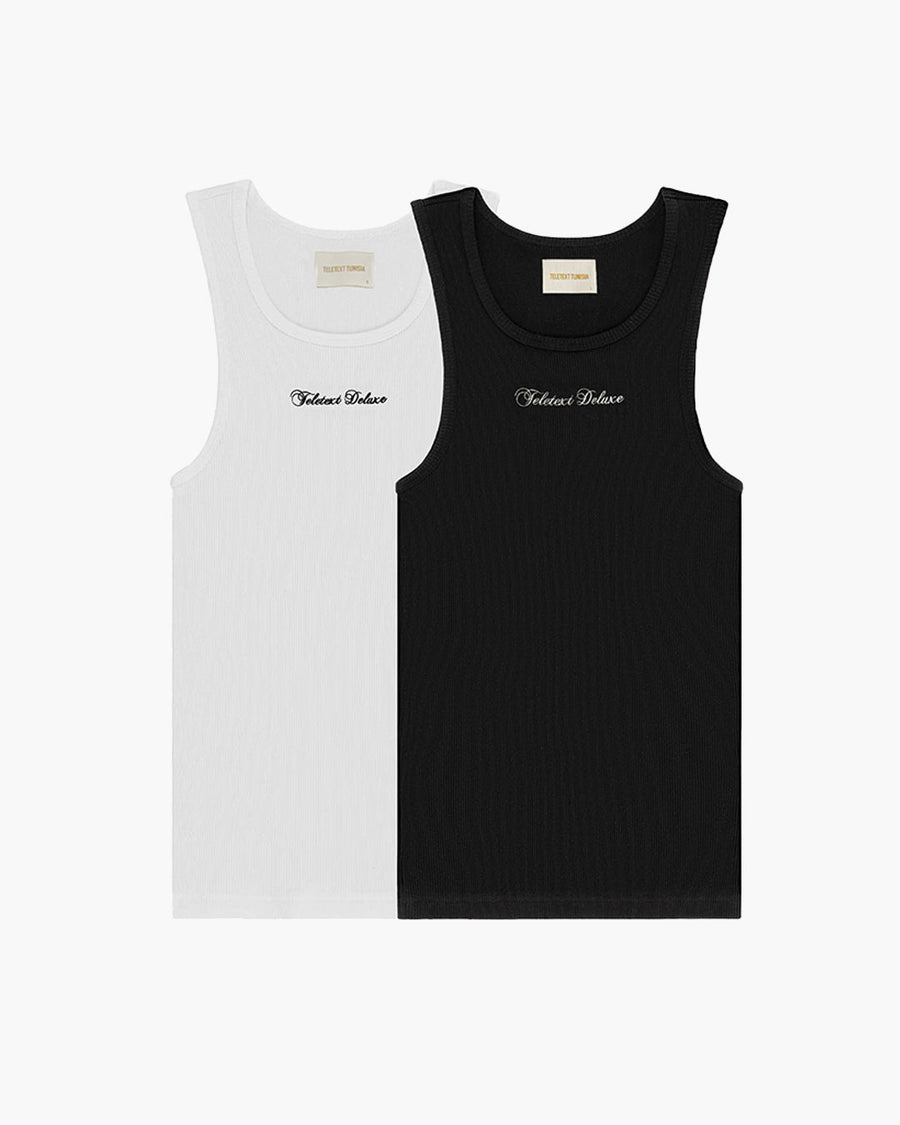 TELETEXT Deluxe Tank Tops - Pack of 2 - TELETEXT SHOP