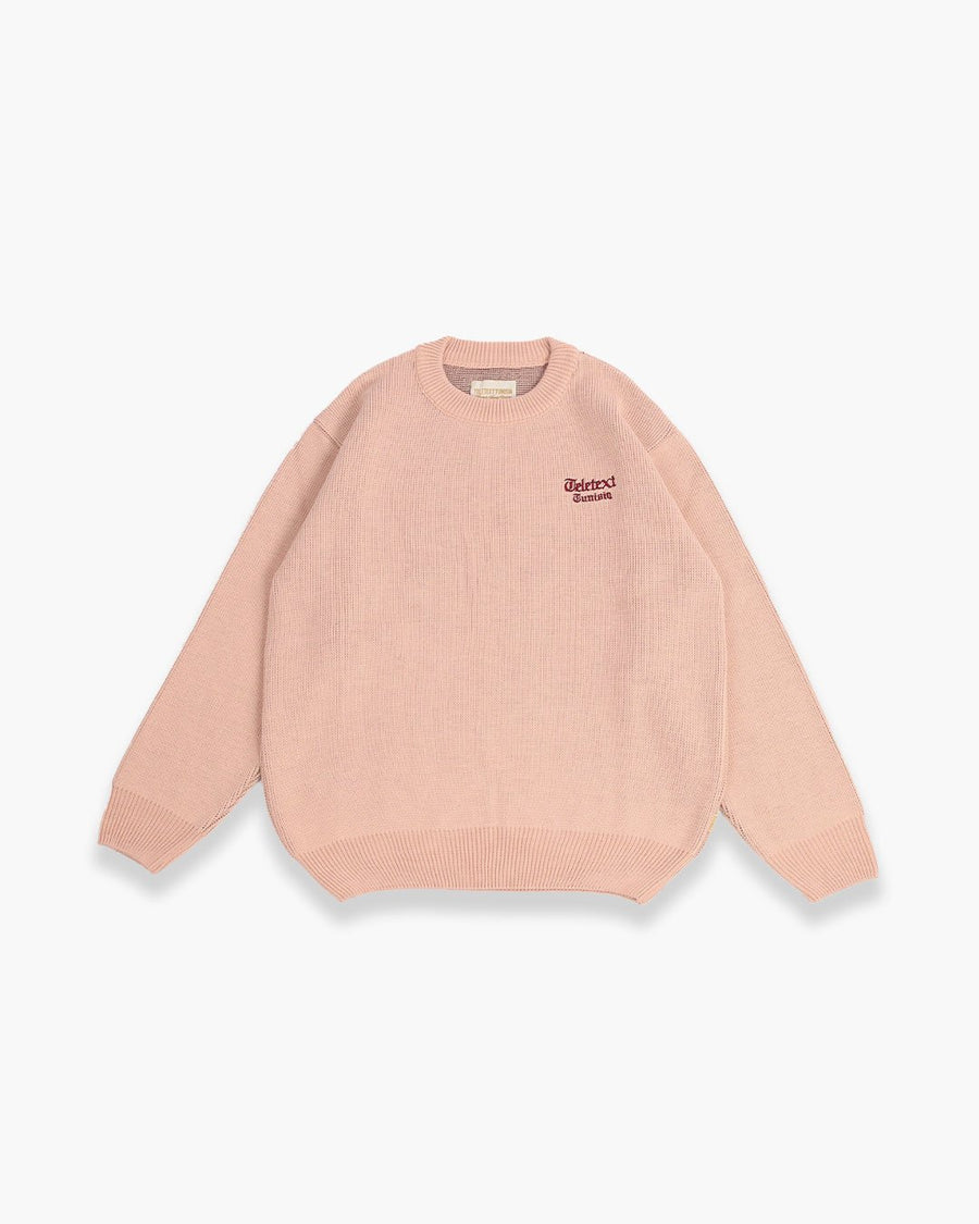 TELETEXT Knit Pullover - Apricot Cream - TELETEXT