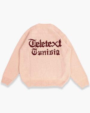 TELETEXT Knit Pullover - Apricot Cream - TELETEXT