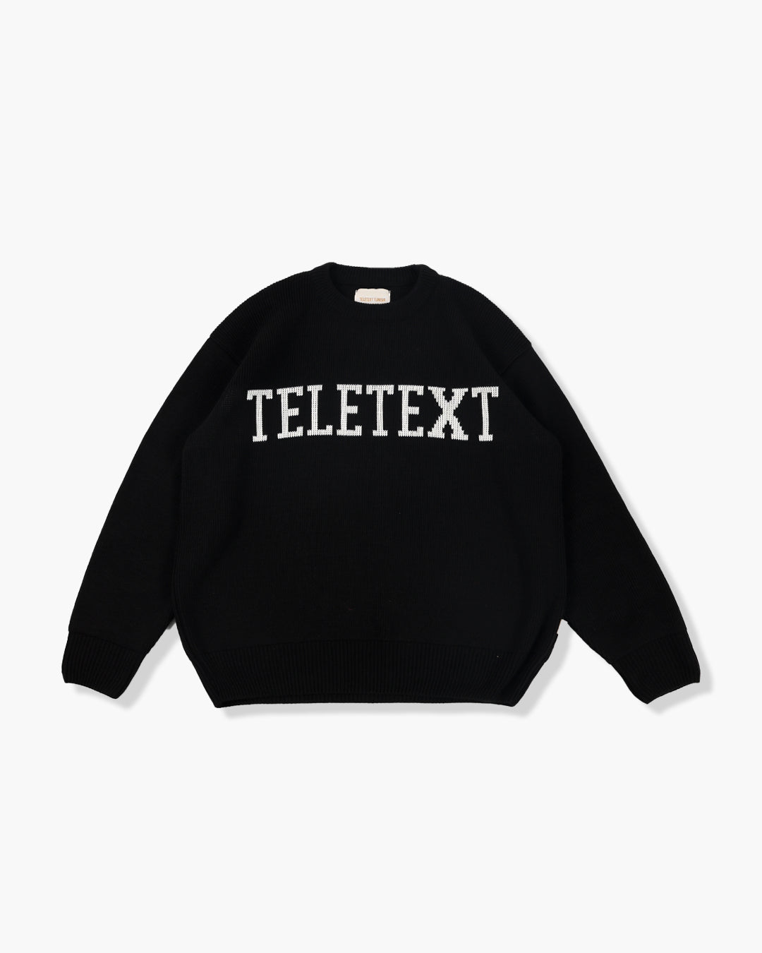 TELETEXT Knit Pullover - Black University - TELETEXT