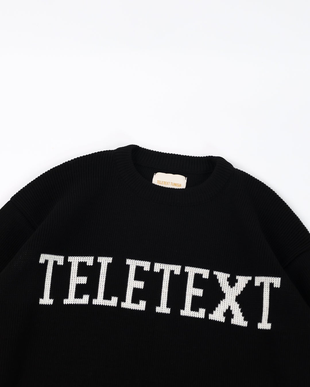 TELETEXT Knit Pullover - Black University - TELETEXT