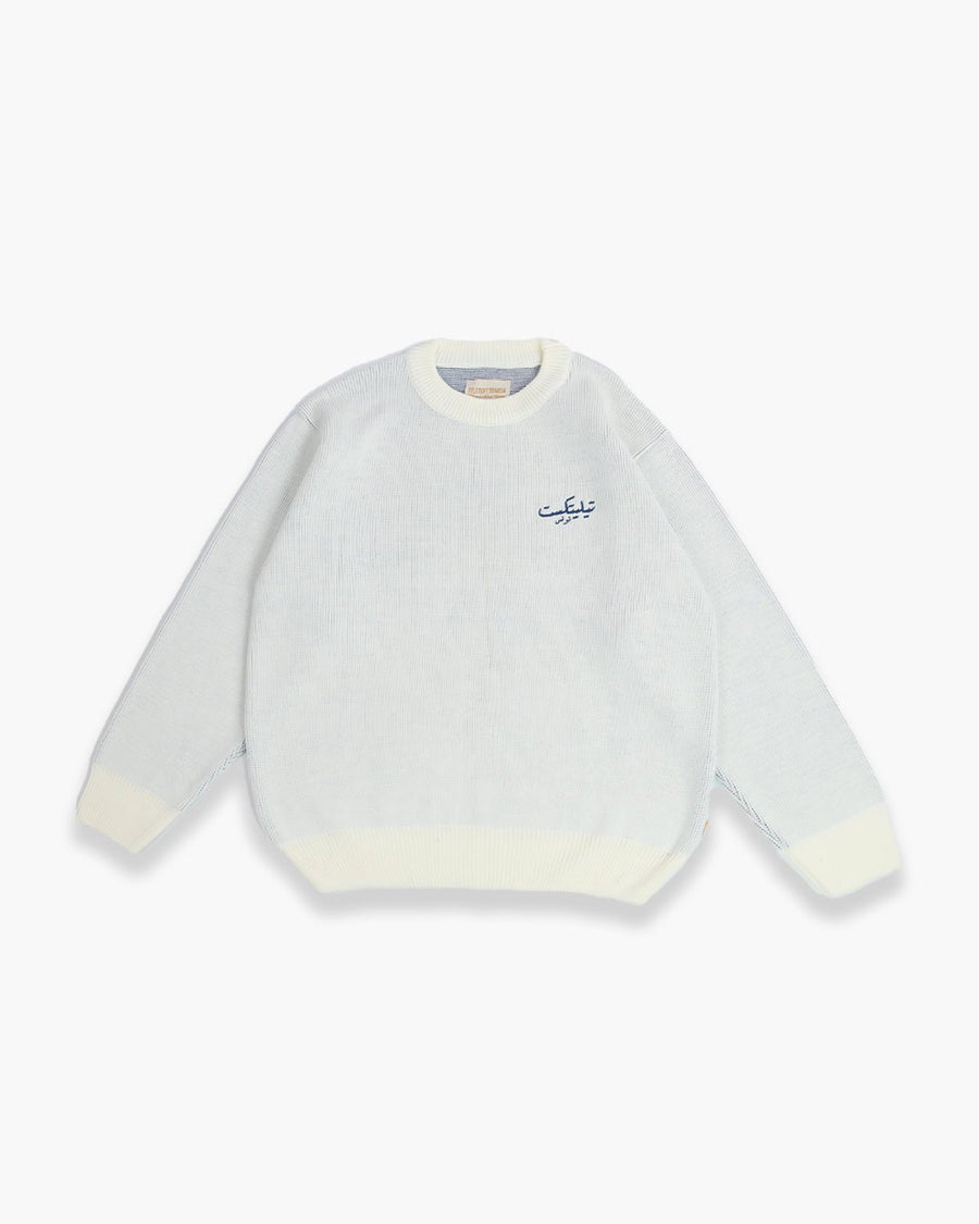 TELETEXT Knit Pullover - Creamy Bic - TELETEXT