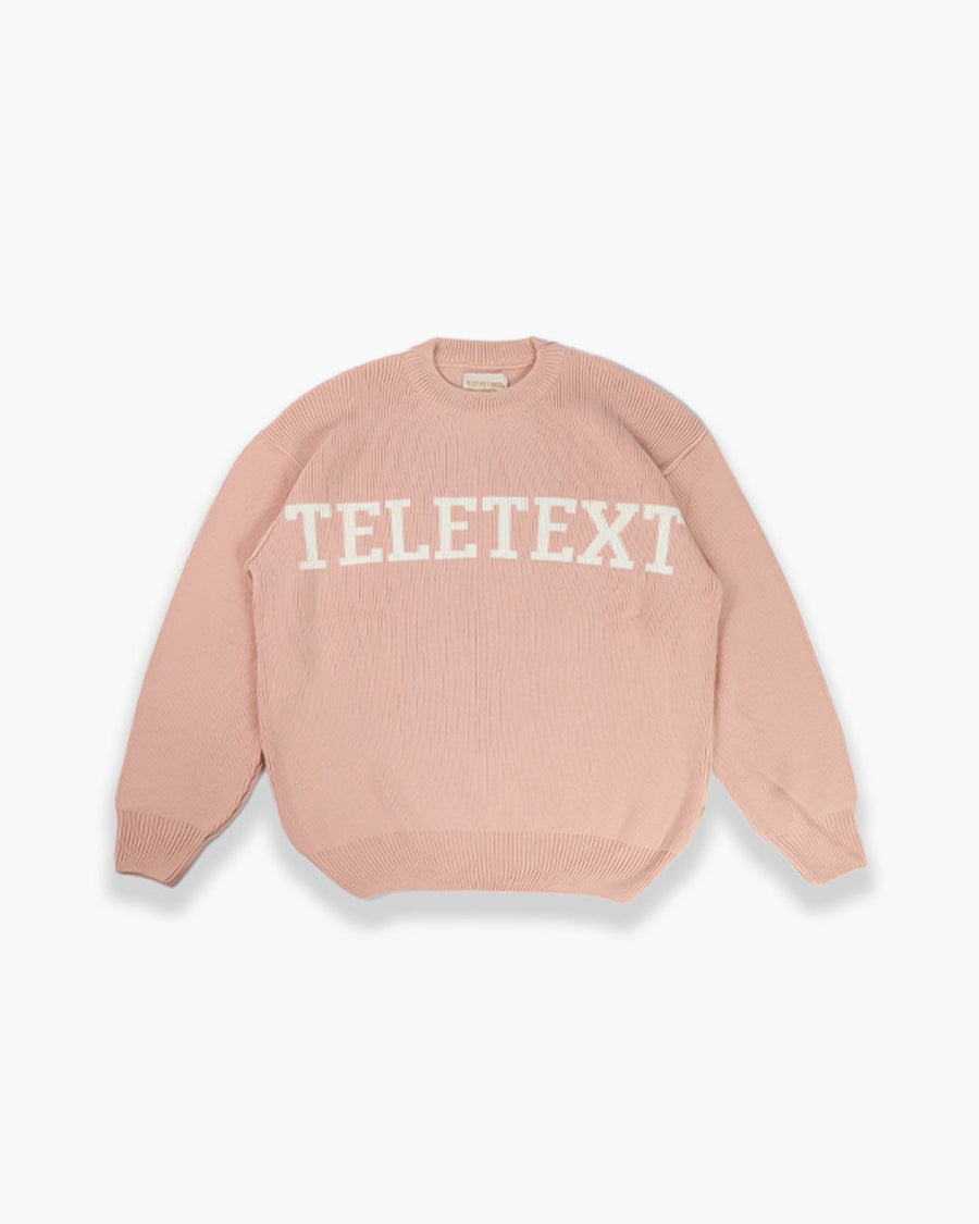 TELETEXT Knit Pullover Pastel - Apricot Cream - TELETEXT