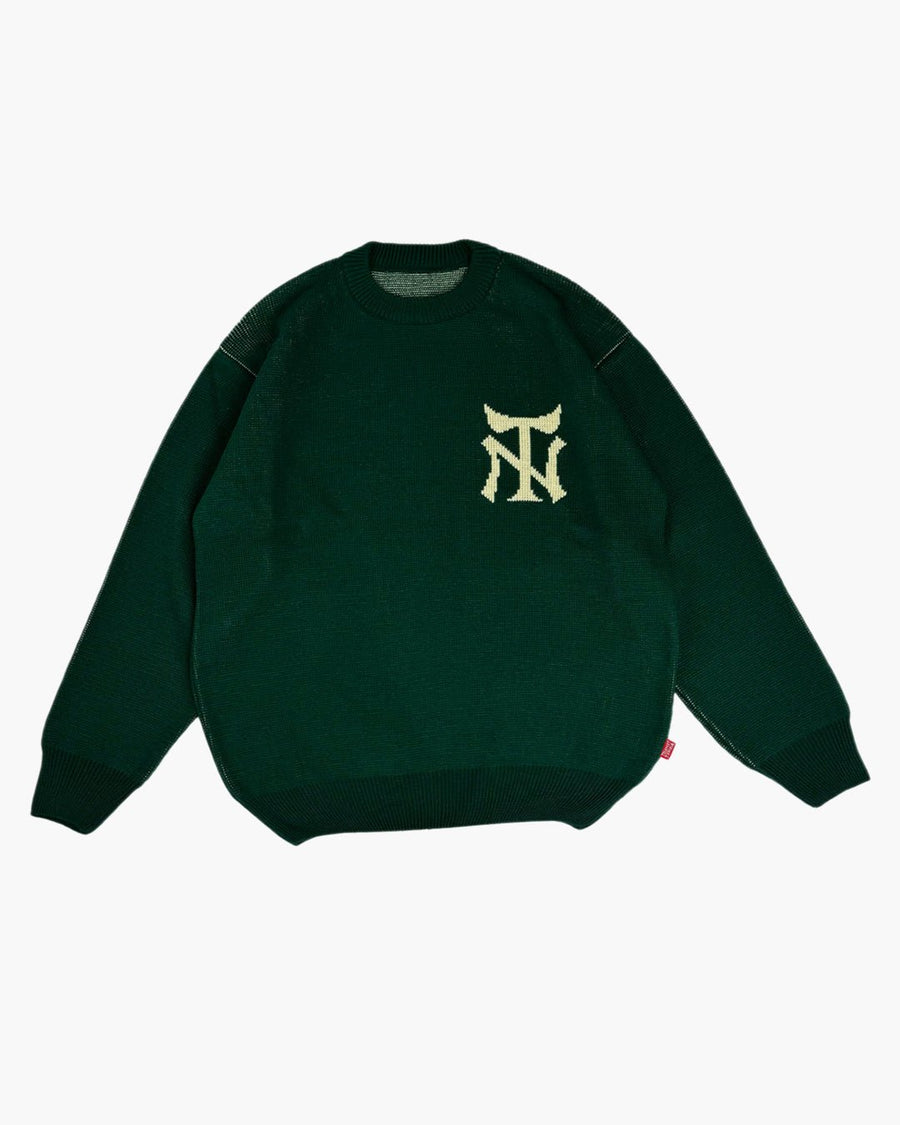 TELETEXT Knit Pullover TN - Green (Friends & Family) - TELETEXT SHOP