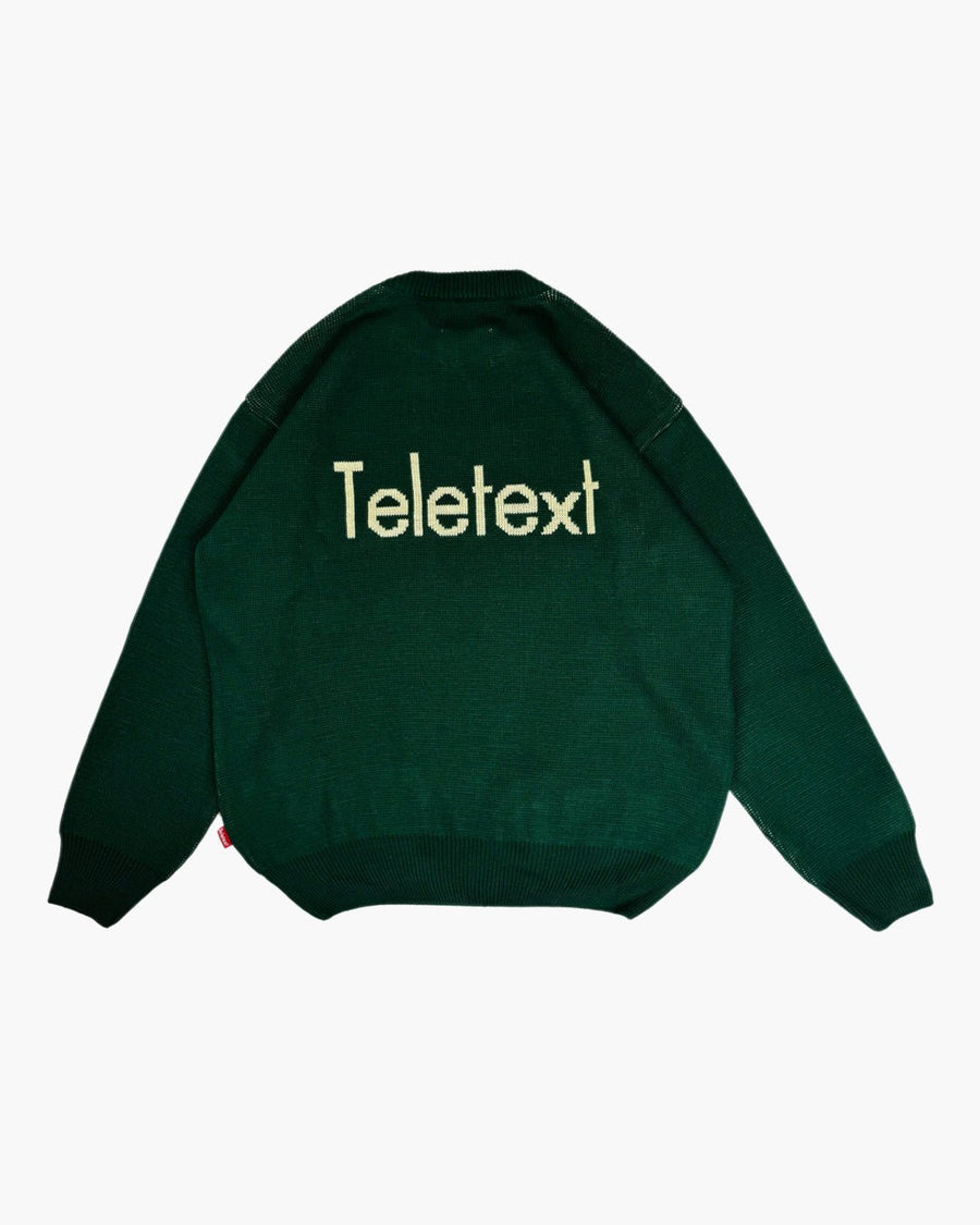 TELETEXT Knit Pullover TN - Green (Friends & Family) - TELETEXT SHOP