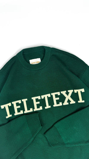 TELETEXT Knit Pullover - University Green - TELETEXT