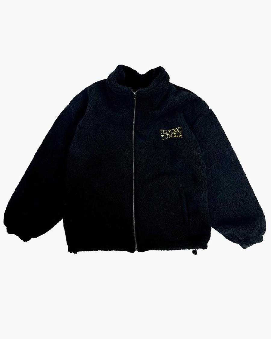 Teletext Sherpa Jacket - Black (Friends & Family Exclusive) - TELETEXT